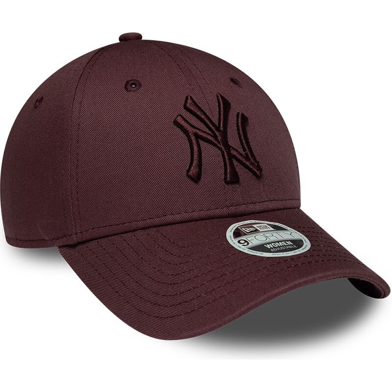 casquette-courbee-grenat-ajustable-pour-femme-avec-logo-grenat-9forty-league-essential-new-york-yankees-mlb-new-era casquette-courbee-grenat-ajustable-pour-femme-avec-logo-grenat-9forty-league-essential-new-york-yankees-mlb-new-era