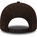 casquette-courbee-marron-snapback-avec-logo-marron-9forty-winter-new-york-yankees-mlb-new-era