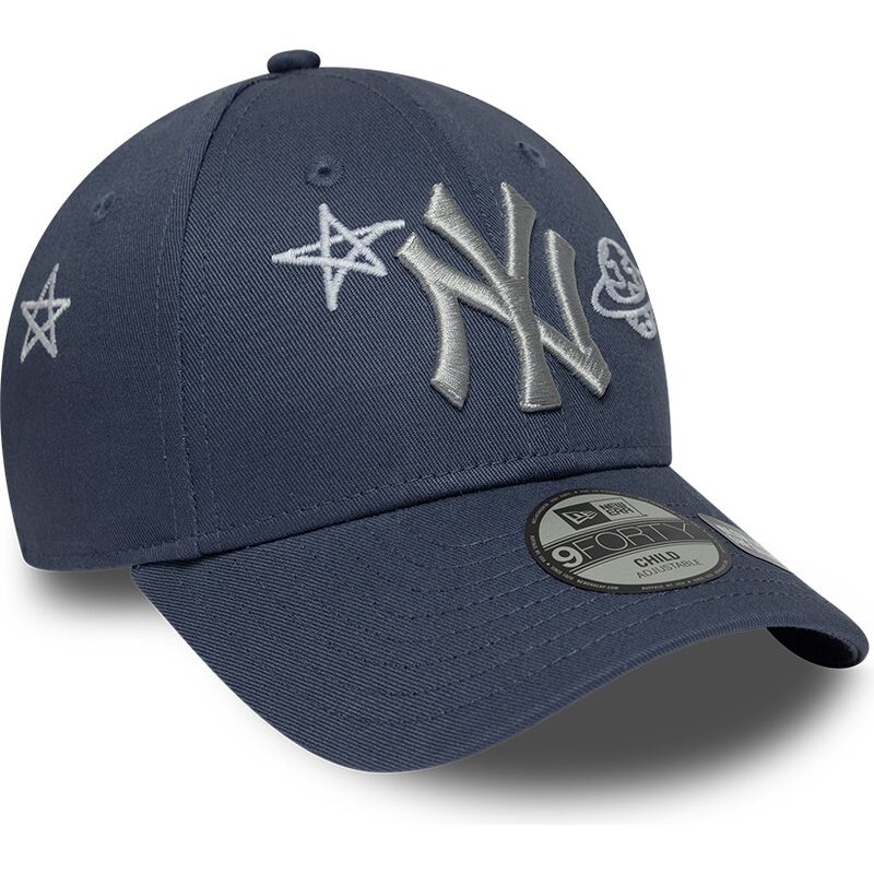 new-era-curved-brim-youth-9forty-space-glow-in-the-dark-new-york-yankees-mlb-blue-adjustable-cap