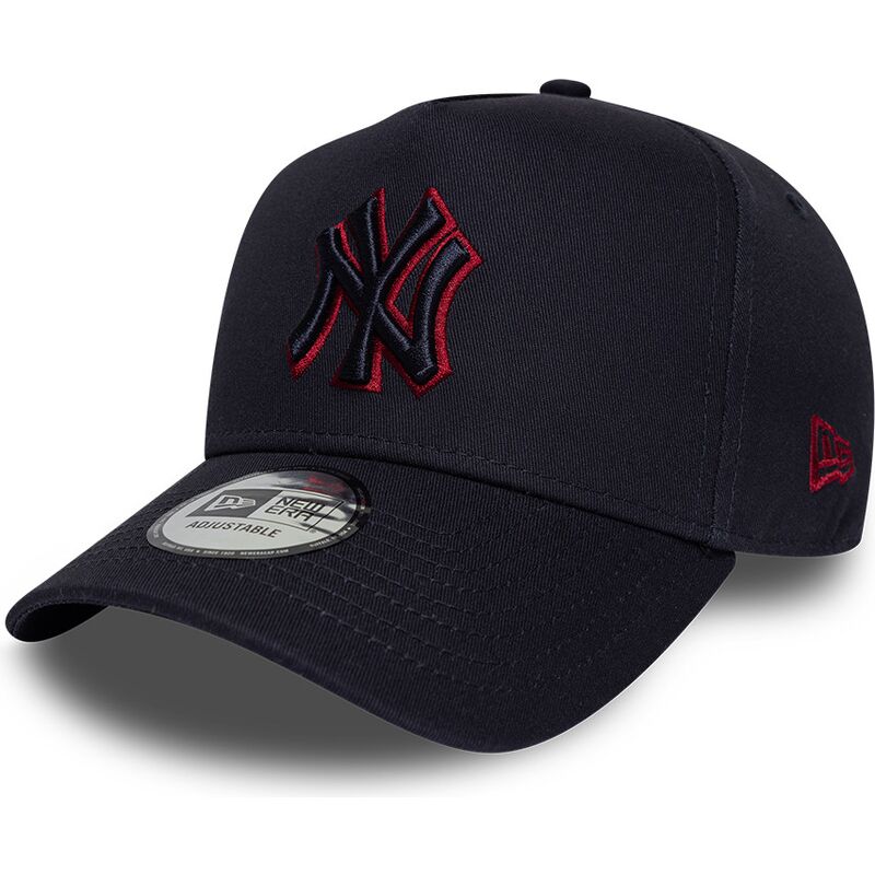 new-era-curved-brim-red-logo-e-frame-team-outline-new-york-yankees-mlb-navy-blue-snapback-cap