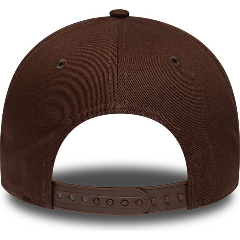new-era-curved-brim-brown-logo-e-frame-team-outline-los-angeles-dodgers-mlb-brown-snapback-cap