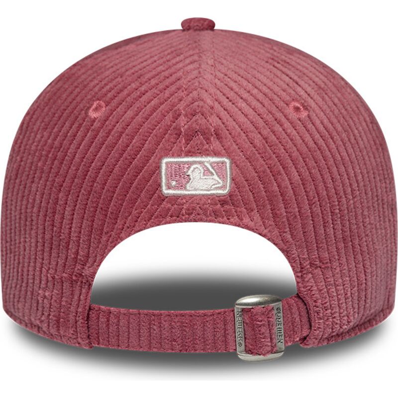 casquette-courbee-rose-ajustable-pour-femme-9forty-m-crown-chunky-cord-new-york-yankees-mlb-new-era