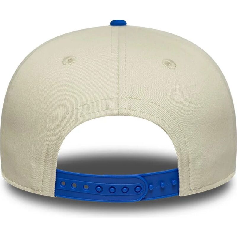 casquette-courbee-beige-et-bleue-snapback-9seventy-stretch-snap-contrast-visor-alpine-f1-team-formula-1-new-era