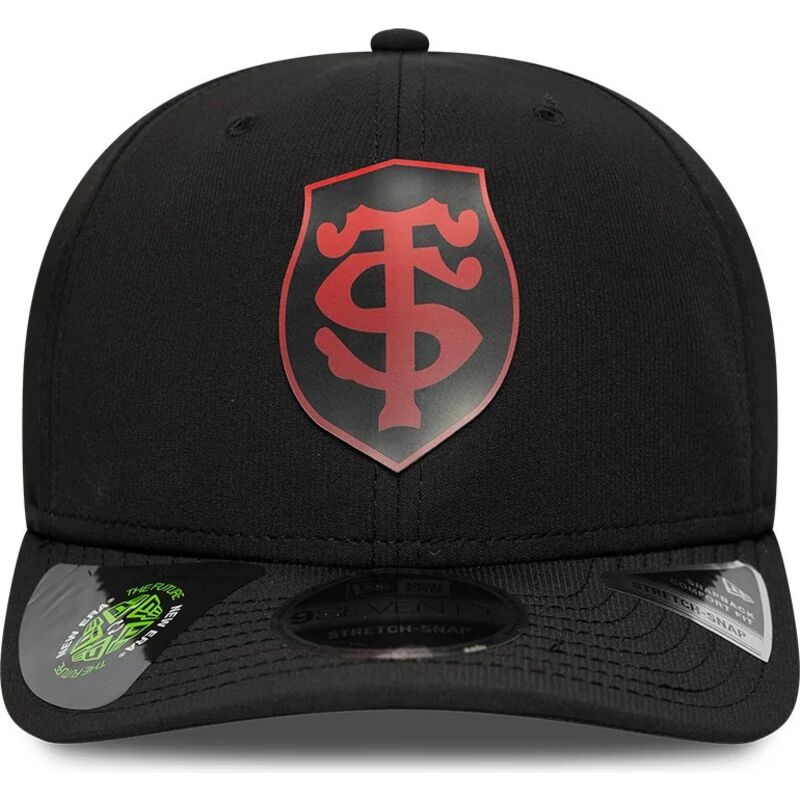 casquette-courbee-noire-snapback-avec-logo-rouge-9seventy-stretch-snap-gradient-stade-toulousain-top-14-new-era