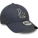 casquette-courbee-grise-ajustable-9forty-outline-camo-los-angeles-dodgers-mlb-new-era