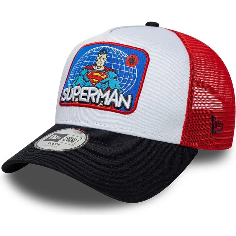 casquette-trucker-multicolore-pour-enfant-a-frame-patch-superman-dc-comics-new-era
