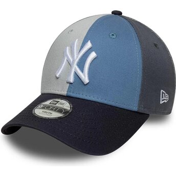 New Era Curved Brim Youth 9FORTY Colourblock New York Yankees MLB Multicolor Adjustable Cap