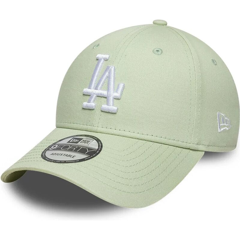 new-era-curved-brim-9forty-league-ess-9forty-league-essential-los-angeles-dodgers-mlb-light-green-adjustable-cap