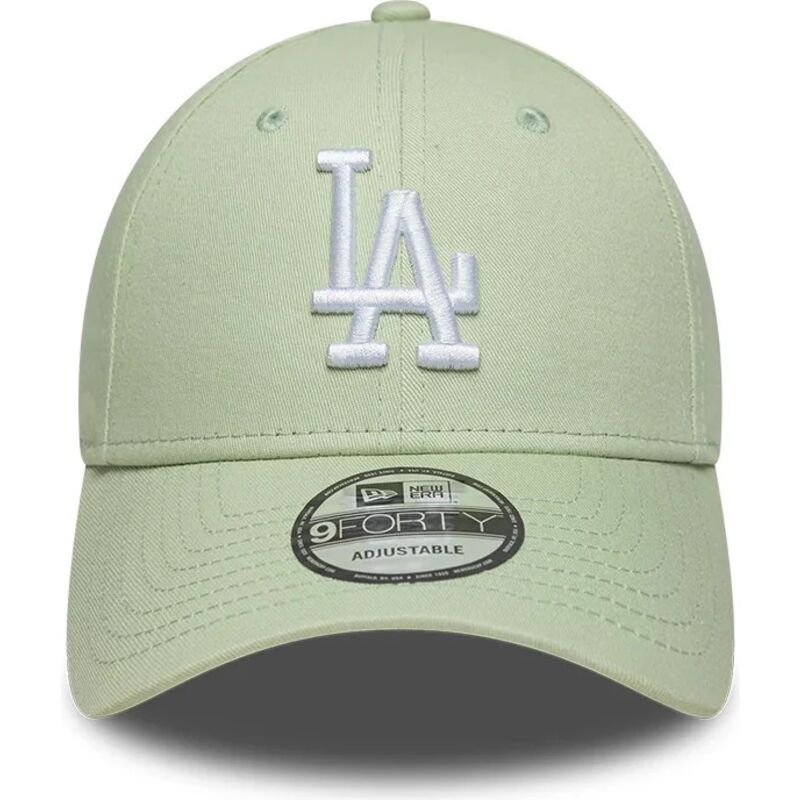 new-era-curved-brim-9forty-league-ess-9forty-league-essential-los-angeles-dodgers-mlb-light-green-adjustable-cap