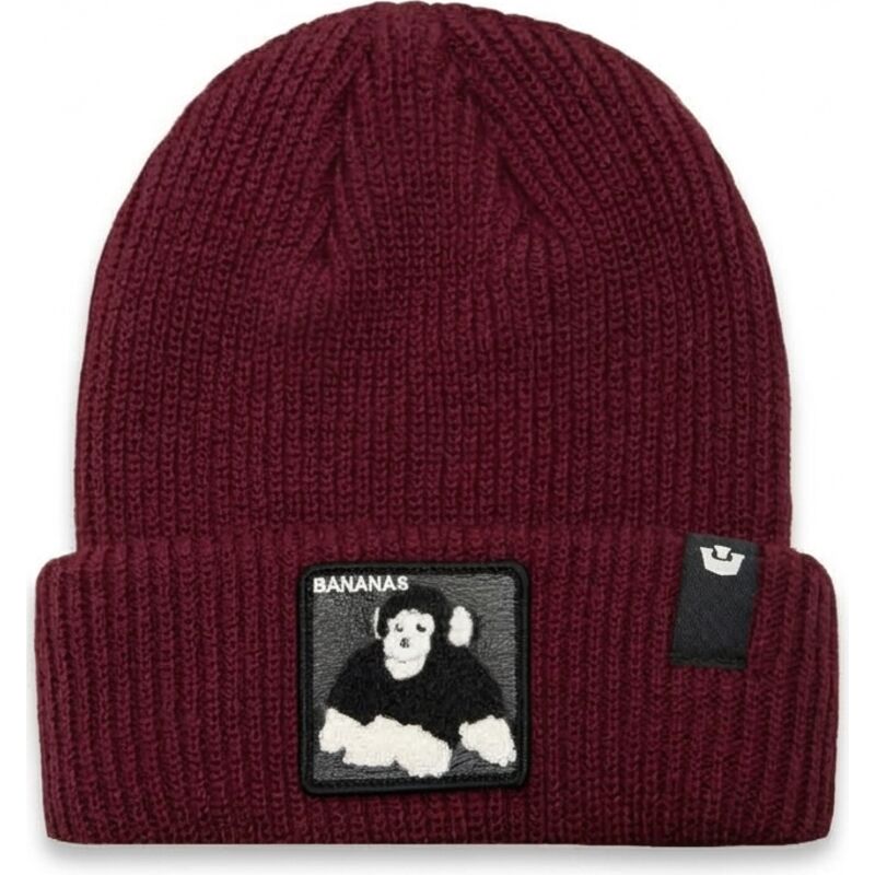 goorin-bros-monkey-bananas-double-stuffed-the-farm-maroon-beanie goorin-bros-monkey-bananas-double-stuffed-the-farm-maroon-beanie