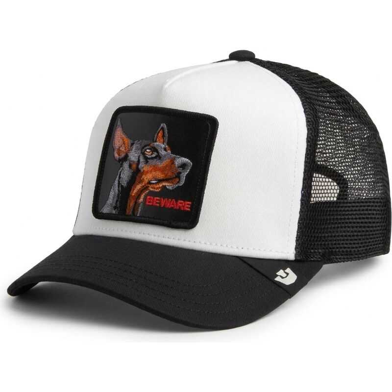 goorin-bros-youth-dog-beware-original-recipe-the-farm-black-and-white-trucker-hat goorin-bros-youth-dog-beware-original-recipe-the-farm-black-and-white-trucker-hat