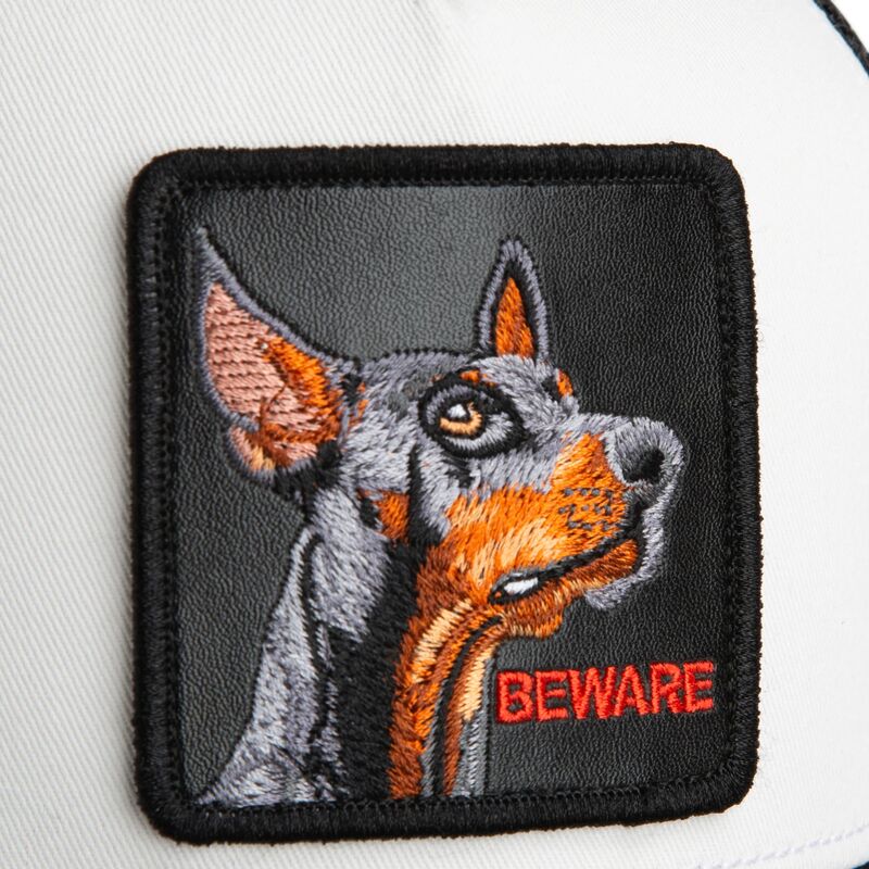 goorin-bros-youth-dog-beware-original-recipe-the-farm-black-and-white-trucker-hat goorin-bros-youth-dog-beware-original-recipe-the-farm-black-and-white-trucker-hat