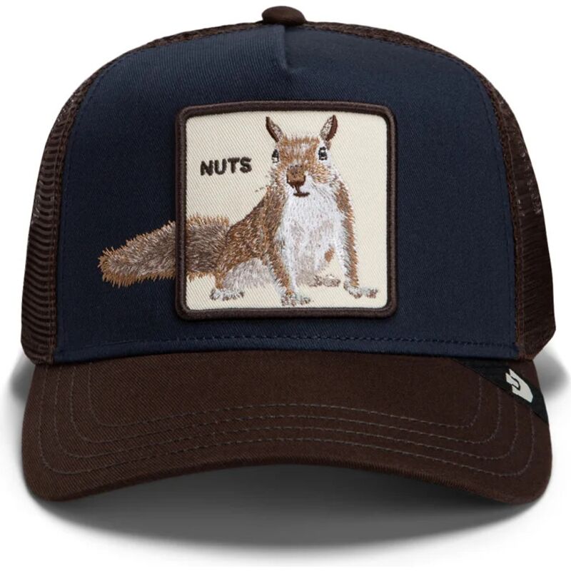 casquette-trucker-marron-et-bleue-marine-ecureuil-over-the-line-squirrel-out-of-bounds-nuts-the-farm-goorin-bros