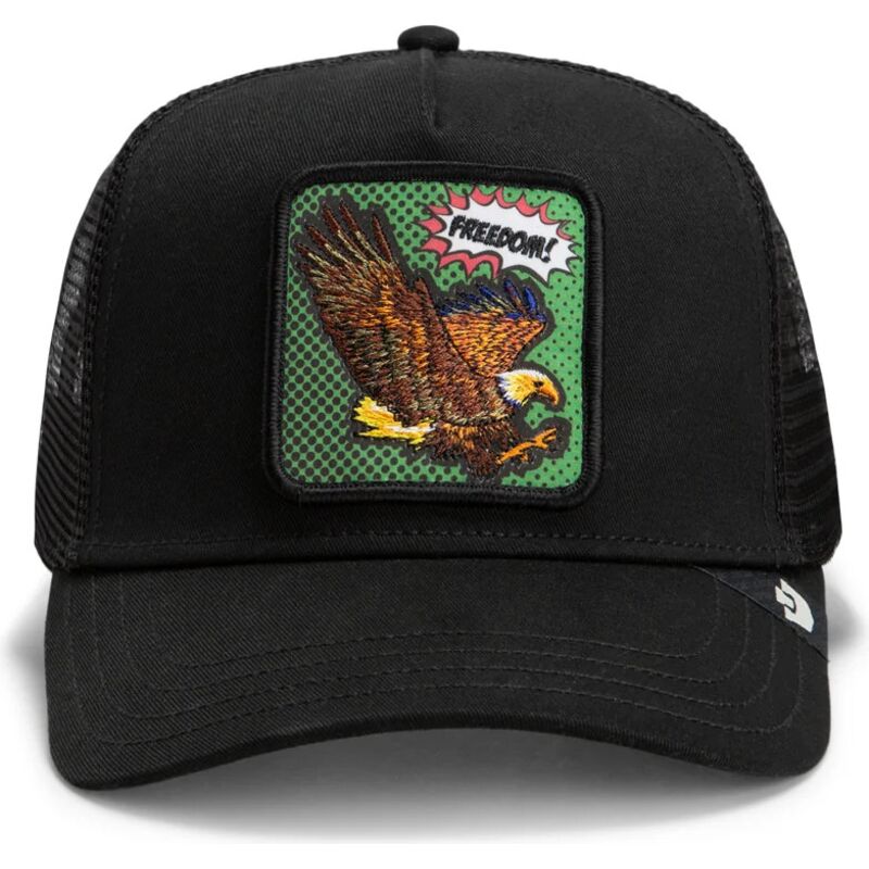 casquette-trucker-noire-aigle-freedom-eagle-pop-art-strikes-back-the-farm-goorin-bros casquette-trucker-noire-aigle-freedom-eagle-pop-art-strikes-back-the-farm-goorin-bros