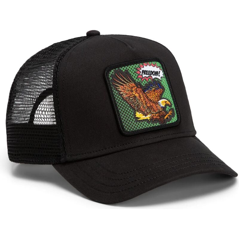 casquette-trucker-noire-aigle-freedom-eagle-pop-art-strikes-back-the-farm-goorin-bros casquette-trucker-noire-aigle-freedom-eagle-pop-art-strikes-back-the-farm-goorin-bros