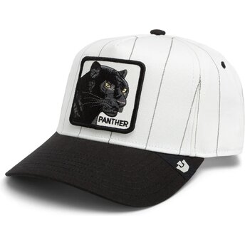 Goorin Bros. Curved Brim Pinstripe Panther Playmakers The Farm Grey and Black Snapback Cap