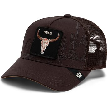 Goorin Bros. Ox Skull Badlands Dead The Farm Brown Trucker Hat