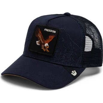 Casquette trucker bleue marine aigle Eagle Badlands Freedom The Farm Goorin Bros.