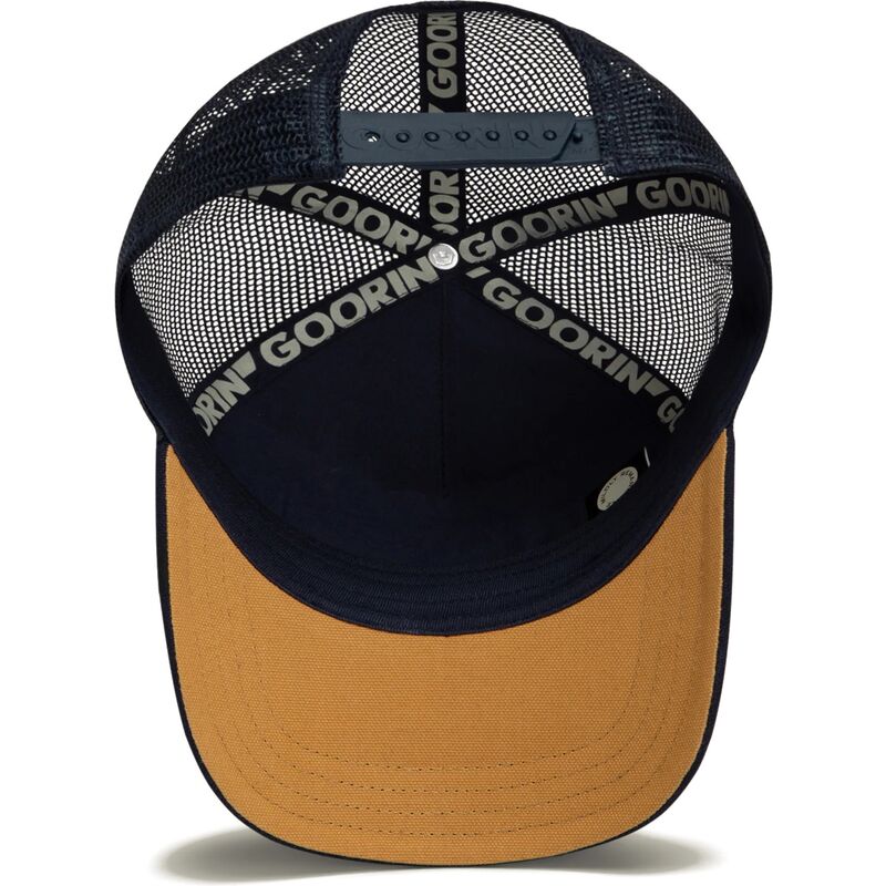 goorin-bros-eagle-eagle-badlands-freedom-the-farm-navy-blue-trucker-hat goorin-bros-eagle-eagle-badlands-freedom-the-farm-navy-blue-trucker-hat