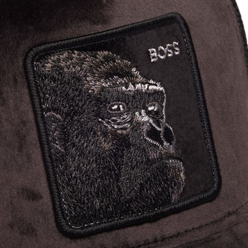 casquette-trucker-noire-gorille-velour-boss-the-farm-goorin-bros casquette-trucker-noire-gorille-velour-boss-the-farm-goorin-bros