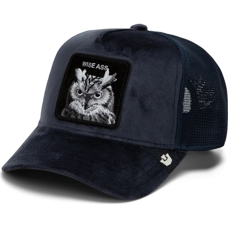 casquette-trucker-bleue-marine-hibou-velour-wise-ass-the-farm-goorin-bros casquette-trucker-bleue-marine-hibou-velour-wise-ass-the-farm-goorin-bros
