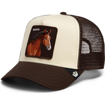 Goorin Bros. Horse Gaucho Original Recipe The Farm Brown and Beige Trucker Hat