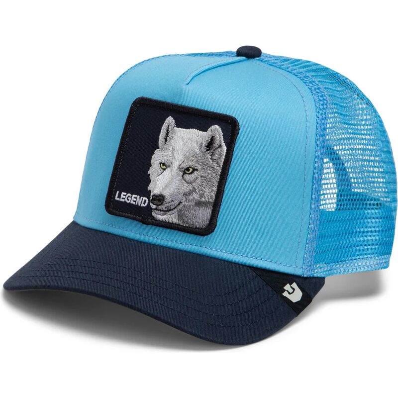 casquette-trucker-bleue-et-bleue-marine-loup-legend-wolf-original-recipe-the-farm-goorin-bros casquette-trucker-bleue-et-bleue-marine-loup-legend-wolf-original-recipe-the-farm-goorin-bros
