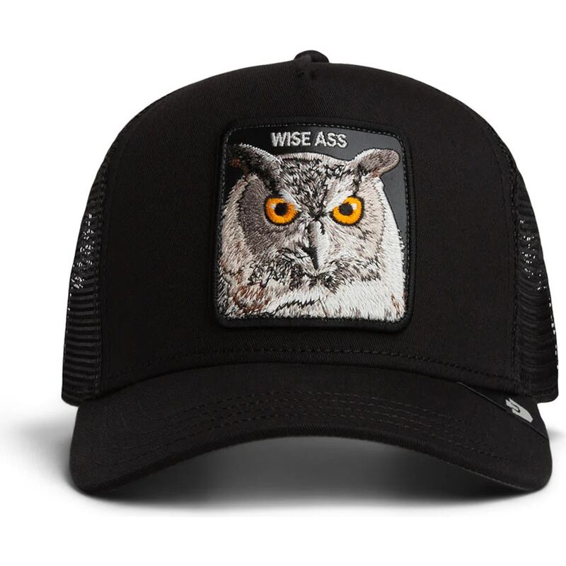 casquette-trucker-noire-hibou-wise-ass-original-recipe-the-farm-goorin-bros