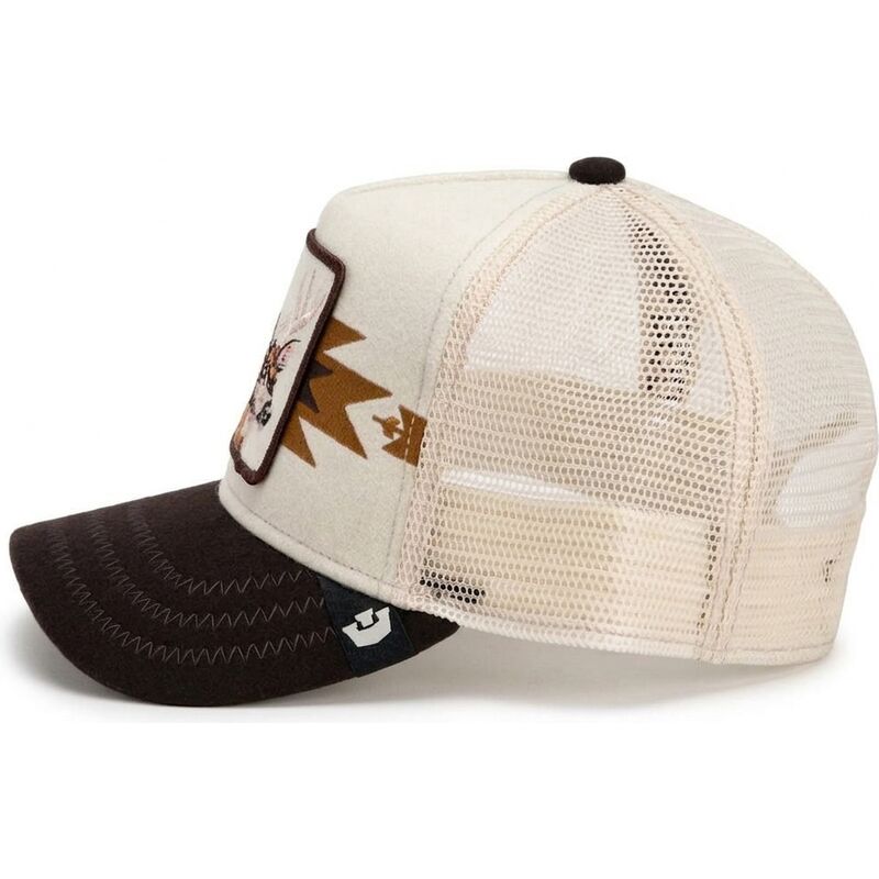 goorin-bros-deer-canyon-bae-trailblazer-the-farm-cream-and-brown-trucker-hat goorin-bros-deer-canyon-bae-trailblazer-the-farm-cream-and-brown-trucker-hat