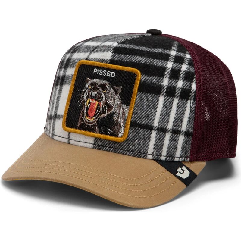 casquette-trucker-multicolore-panthere-brit-panther-check-mate-pissed-the-farm-goorin-bros casquette-trucker-multicolore-panthere-brit-panther-check-mate-pissed-the-farm-goorin-bros