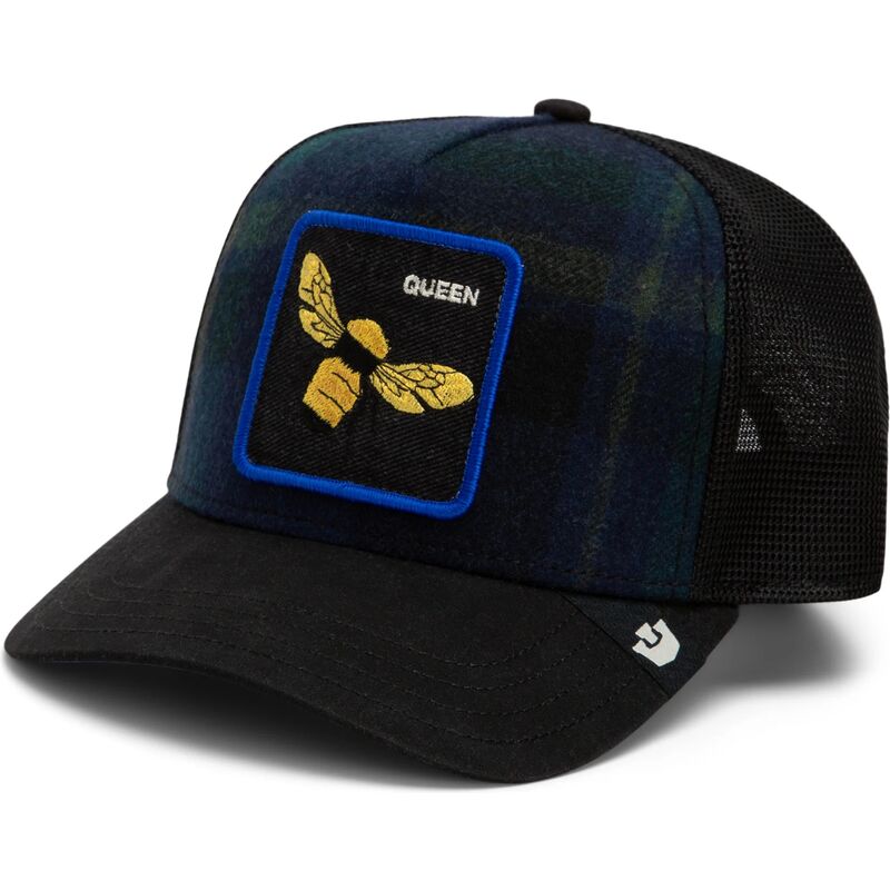 casquette-trucker-multicolore-abeille-brit-queen-check-mate-the-farm-goorin-bros casquette-trucker-multicolore-abeille-brit-queen-check-mate-the-farm-goorin-bros