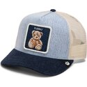 casquette-trucker-bleue-ours-en-peluche-cuddly-denim-after-dark-the-farm-goorin-bros