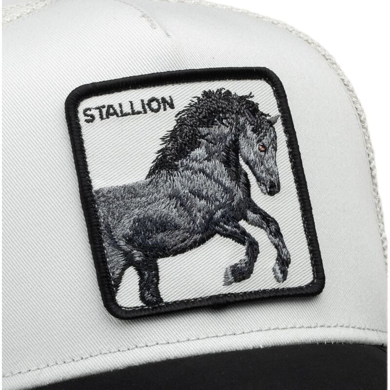 goorin-bros-horse-digital-stallion-split-decision-the-farm-white-and-black-trucker-hat goorin-bros-horse-digital-stallion-split-decision-the-farm-white-and-black-trucker-hat