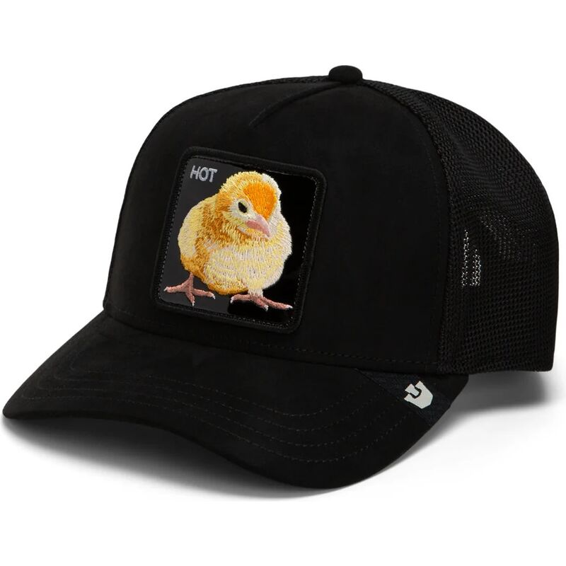 goorin-bros-black-out-chick-blackened-metallic-hot-the-farm-black-trucker-hat goorin-bros-black-out-chick-blackened-metallic-hot-the-farm-black-trucker-hat