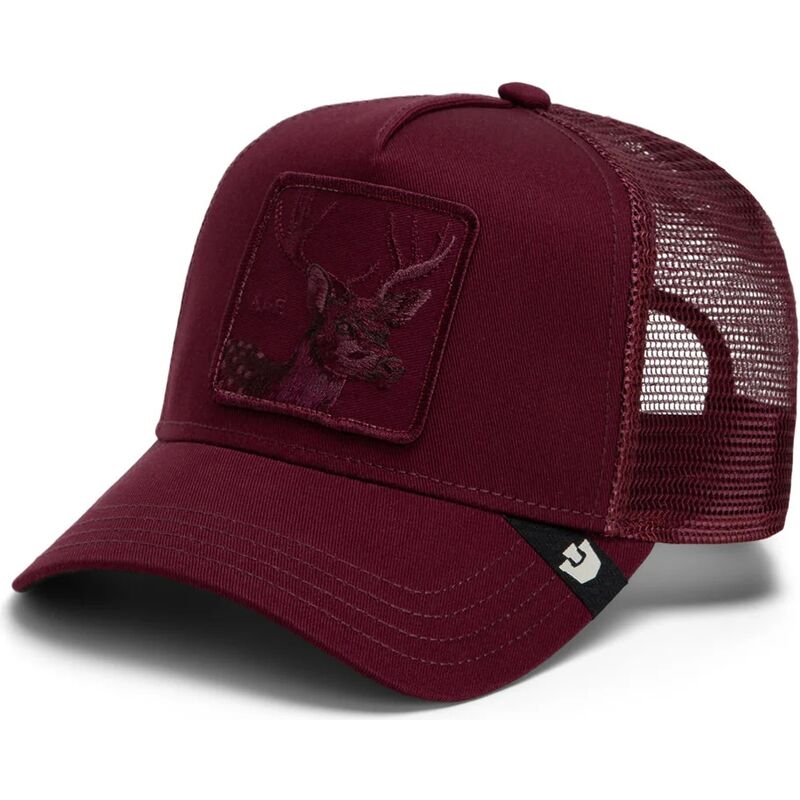 goorin-bros-deer-tonal-bae-full-intent-the-farm-maroon-trucker-hat goorin-bros-deer-tonal-bae-full-intent-the-farm-maroon-trucker-hat