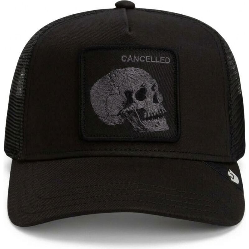 goorin-bros-tonal-skull-full-intent-cancelled-the-farm-black-trucker-hat goorin-bros-tonal-skull-full-intent-cancelled-the-farm-black-trucker-hat
