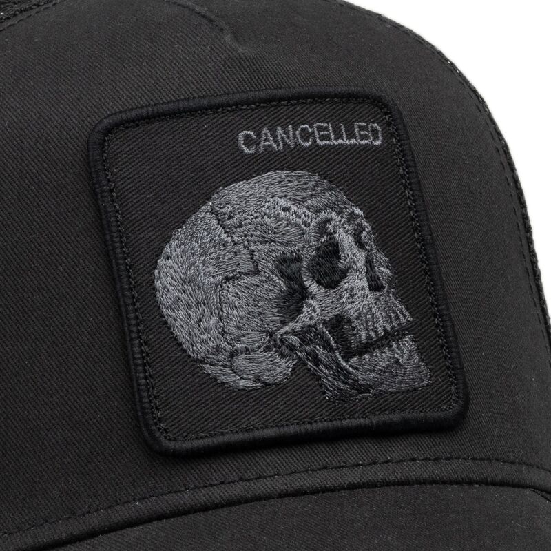 goorin-bros-tonal-skull-full-intent-cancelled-the-farm-black-trucker-hat goorin-bros-tonal-skull-full-intent-cancelled-the-farm-black-trucker-hat