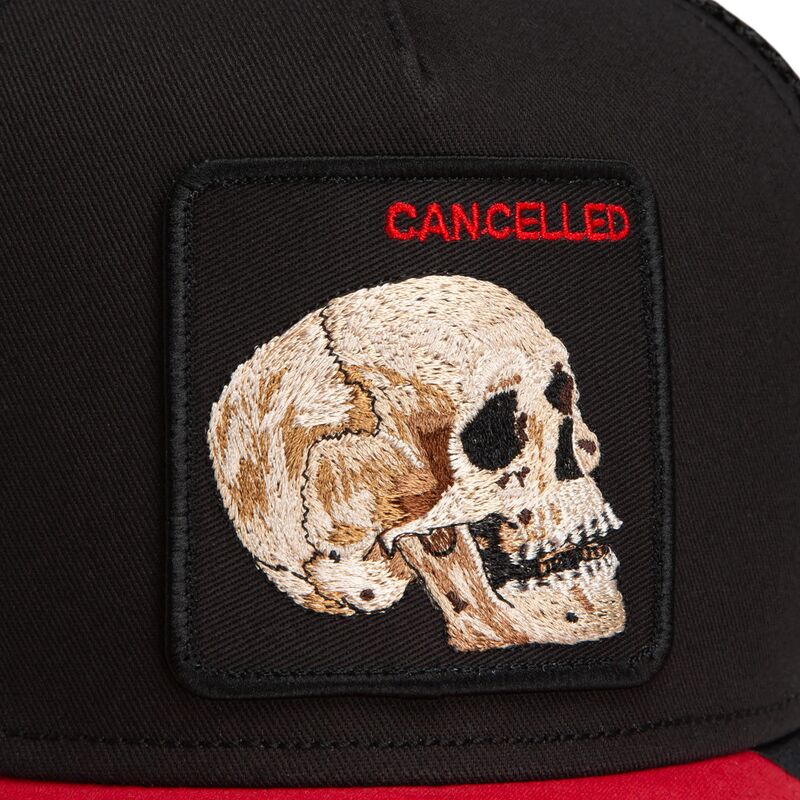 goorin-bros-cancelled-skull-trucker-microsuede-the-farm-black-and-red-trucker-hat