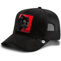 casquette-trucker-noire-et-rouge-panthere-pantera-nera-rossa-microsuede-the-farm-goorin-bros