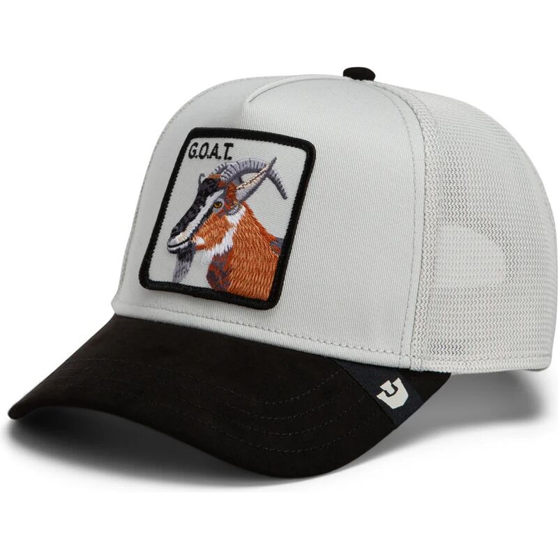casquette-trucker-grise-et-noire-chevre-suede-greatest-goat-microsuede-the-farm-goorin-bros