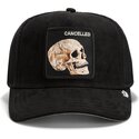 casquette-trucker-noire-crane-suede-cancelled-skull-microsuede-the-farm-goorin-bros
