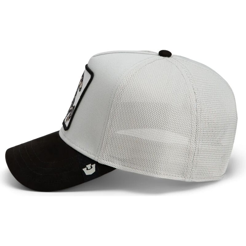 casquette-trucker-grise-et-noire-cheval-suede-stallion-microsuede-the-farm-goorin-bros
