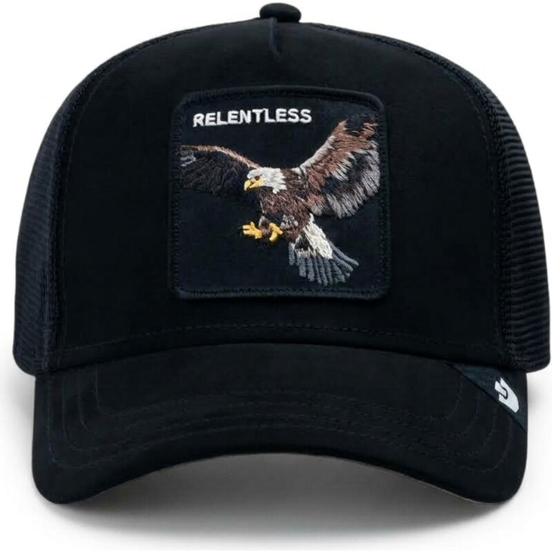 casquette-trucker-noire-aigle-suede-relentless-eagle-microsuede-the-farm-goorin-bros casquette-trucker-noire-aigle-suede-relentless-eagle-microsuede-the-farm-goorin-bros