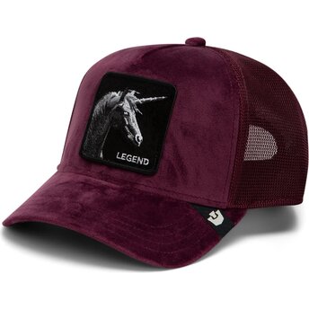 Casquette trucker grenat licorne Velour Legend The Farm Goorin Bros.