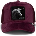 goorin-bros-unicorn-velour-legend-the-farm-maroon-trucker-hat