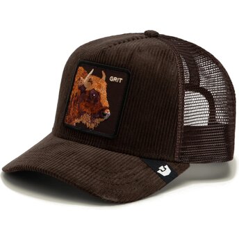 Goorin Bros. Buffalo Corduroy Grit Ridgeline The Farm Brown Trucker Hat