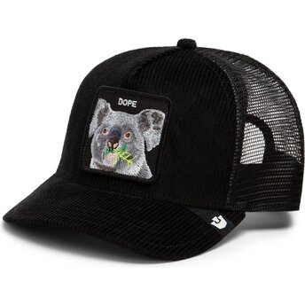 Goorin Bros. Koala Corduroy Dope Ridgeline The Farm Black Trucker Hat
