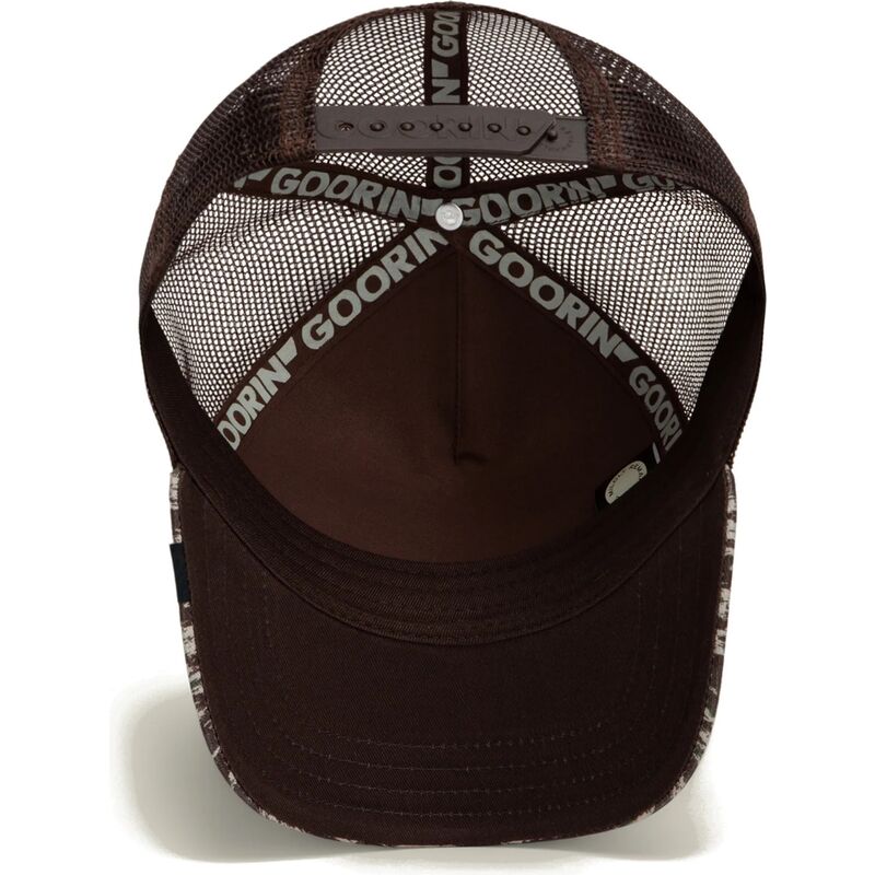 casquette-trucker-marron-et-camouflage-chien-engraved-dog-camo-glitch-the-farm-goorin-bros