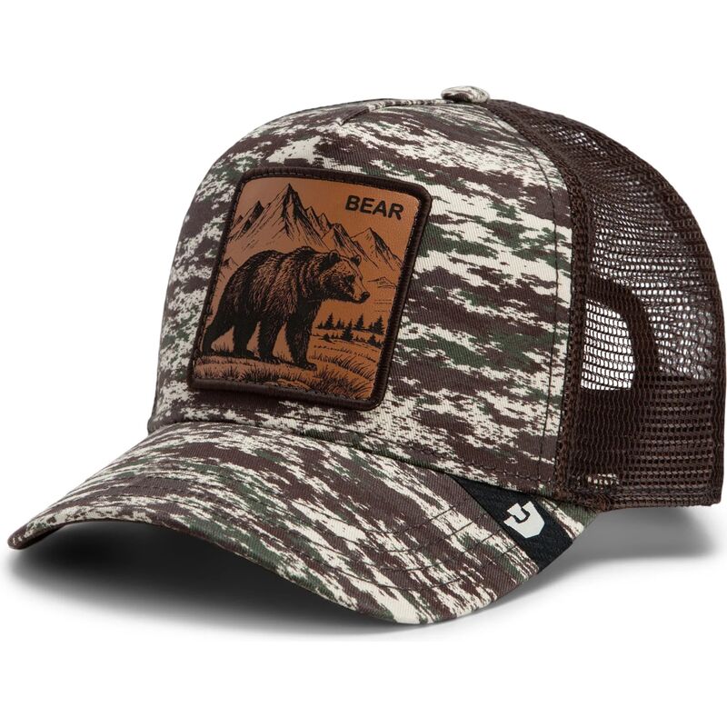 goorin-bros-engraved-bear-camo-glitch-the-farm-camouflage-and-brown-trucker-hat goorin-bros-engraved-bear-camo-glitch-the-farm-camouflage-and-brown-trucker-hat