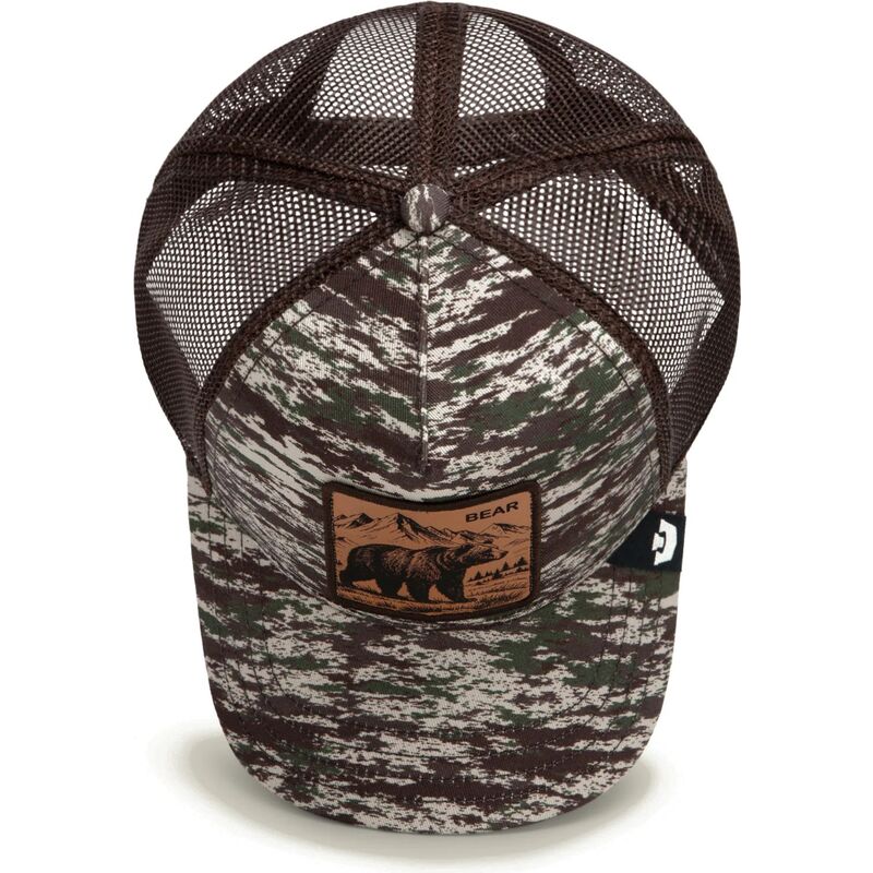 goorin-bros-engraved-bear-camo-glitch-the-farm-camouflage-and-brown-trucker-hat goorin-bros-engraved-bear-camo-glitch-the-farm-camouflage-and-brown-trucker-hat